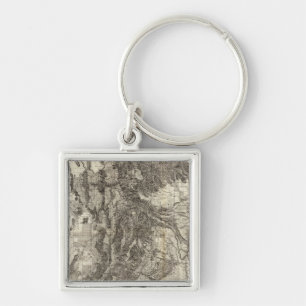 Westliche neue sektorale und topographische Karte  Schlüsselanhänger