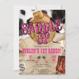 Westliche Party, Westliche Einladung für Cowgirl-P
