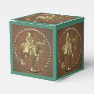 Westliche Partygeschenk- oder Geschenkbox Vintage- Geschenkschachtel