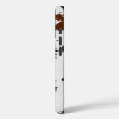 Westliche Rindsleder-Rosa-Schatten-Monogramm Case-Mate iPhone Hülle (Rückseite / Links)