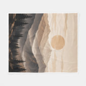 Westliche rustikale Berghaus-Dekoration Fleecedecke (Vorderseite (Horizontal))