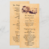Westliche Vintage-Land Elegante Hochzeitsprogramm Programm (Vorne/Hinten)