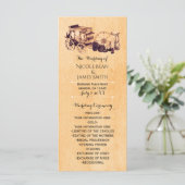 Westliche Vintage-Land Elegante Hochzeitsprogramm Programm (Stehend Vorderseite)