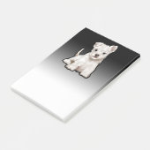 Westlicher, benutzerdefinierter schwarzer Fade Pos Post-it Klebezettel (angewinkelt)