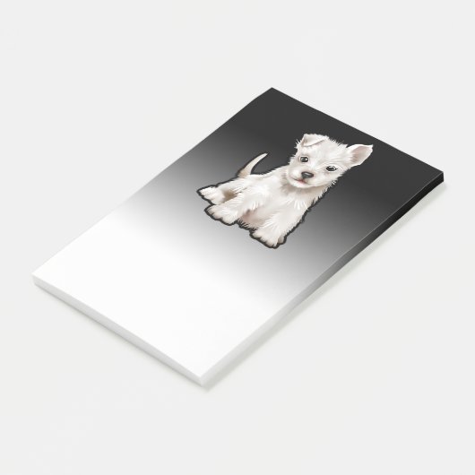 Westlicher, benutzerdefinierter schwarzer Fade Pos Post-it Klebezettel (angewinkelt)