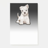 Westlicher, benutzerdefinierter schwarzer Fade Pos Post-it Klebezettel (Vorderseite)