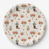 Westlicher Boho-Stil Pappteller (Vorderseite)