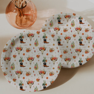 Westlicher Boho-Stil Pappteller