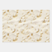 Westlicher Creme Weißer Goldkühe Geschenkpapier Set (Vorderseite)