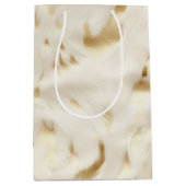 Westlicher Creme Weißer Goldkühe Mittlere Geschenktüte (Vorderseite)