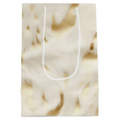 Westlicher Creme Weißer Goldkühe Mittlere Geschenktüte (Rückseite)