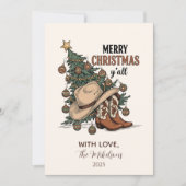 Westlicher Frohe Weihnachten Y’all (Vorderseite)
