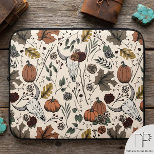 Westlicher Herbsternte-Kuhschädel-Herbst Laptopschutzhülle
