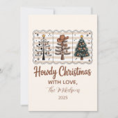 Westlicher Howdy Cowboy Weihnachten (Vorderseite)