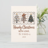 Westlicher Howdy Cowboy Weihnachten (Stehend Vorderseite)