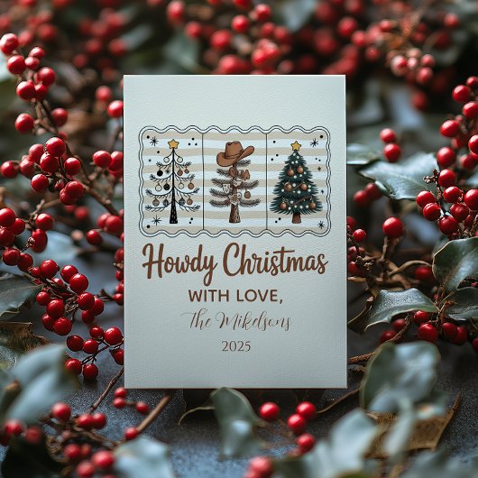 Westlicher Howdy Cowboy Weihnachten
