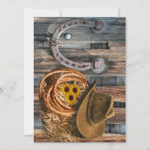 Westlicher Hufeisen-Cowboyhut Lasso Save The Date