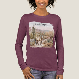 Westlicher Kaktuspferd Tri-Blend Shirt