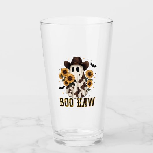 Westlicher Kuhfleck Gruseliger Geist Boo Haw Glas (Vorderseite)