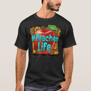 Westlicher Lehrer Leopard Kuhleder Lehrer Leben So T-Shirt