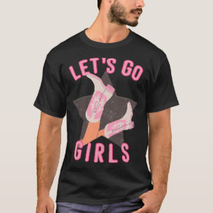Westlicher Lets Go Girls Brautjunggesellinnen-Absc T-Shirt