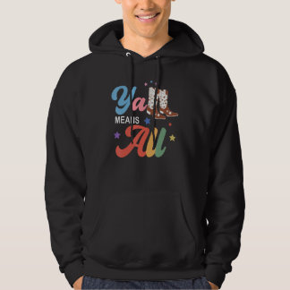 Westlicher LGBTQ Y alle Regenbogen Lesben Schwule  Hoodie