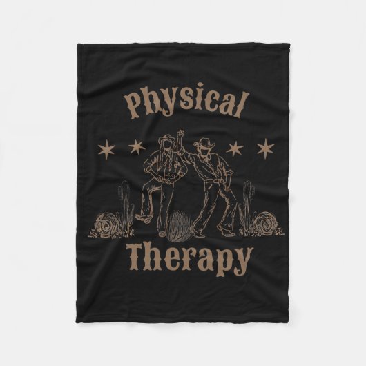 Westlicher Physiotherapeut Pt Behandlung Pta Rücke Fleecedecke (Vorderseite)
