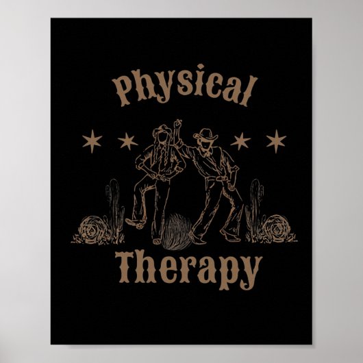 Westlicher Physiotherapeut PT Behandlung PTA Rücke Poster (Vorne)
