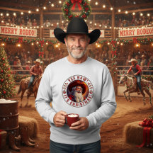 Westlicher Santa Yee Haw Es ist Weihnachten