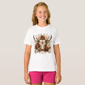 Westlicher Stierschädel T-Shirt (Vorne ganz)