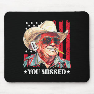Westlicher Trump Cowboy Du hast Trump 2025 US-Flag Mousepad