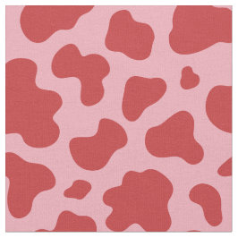 Westlicher Valentinstag Kuhdruck Cowgirl Rosa Rot Stoff