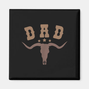 Westlicher Vater Erste Zweite Geburtstag Cowboy Fa Magnet