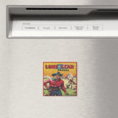 Westlicher Vintage-Cowboy Magnet (In Situ (Geschirrspüler))