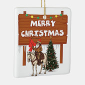 westlicher Weihnachtsbaumschmuck Keramikornament (Rechts)