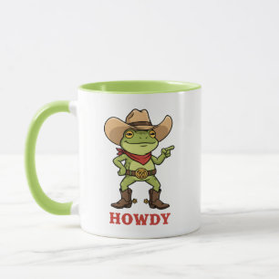 Westlicher Yeehaw Frosch Howdy Frosch Lustiger Cow Tasse