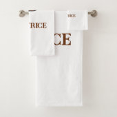 Westliches geprägtes Lederinitial-Monogramm B Badhandtuch Set (Insitu)