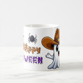 Westliches Gespenst-Maskottchen im Cowboy-Stil 🤠 Kaffeetasse (Mittel)