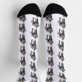 Westliches Paar Cowboy Katze Socken (Oben)