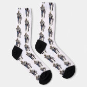 Westliches Paar Cowboy Katze Socken (Rechts)