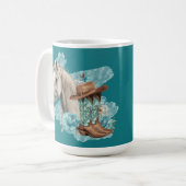Westliches Pferd Kaffeetasse (Vorderseite Links)