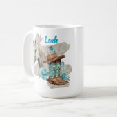 Westliches Pferd Kaffeetasse (Vorderseite Links)