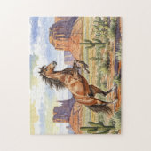Westliches Pferd Puzzle (Vertikal)
