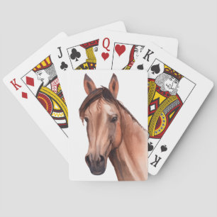 Westliches Reiten AquarellPferd Spielkarten