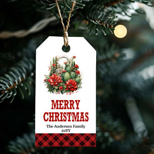 Westliches Weihnachtsanhänger mit Yuletide Yeehaw- Geschenkanhänger