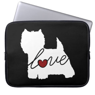 WestLiebe des hochland-Terrier-(Westie) Laptopschutzhülle