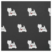 WestLiebe des hochland-Terrier-(Westie) Stoff (Muster)
