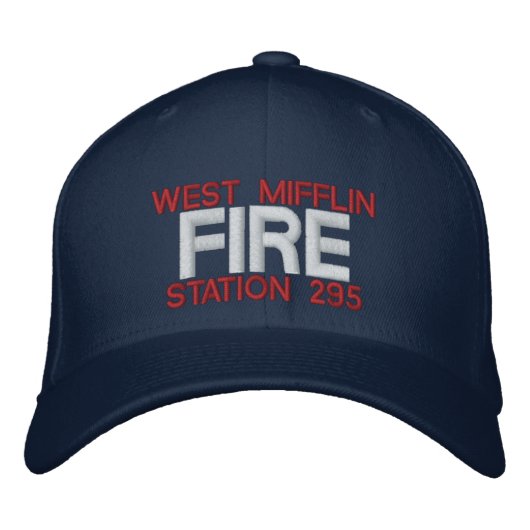 WESTMIFFLIN, FEUER, STATION 295 BESTICKTE BASEBALLKAPPE (Vorderseite)