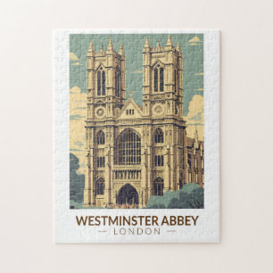Westminster Abbey England Reise Kunst Vintage Puzzle