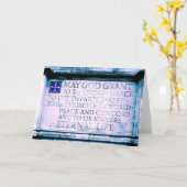 Westminster Abbey - London - Blank Greeting Card Karte (Gelbe Blume)